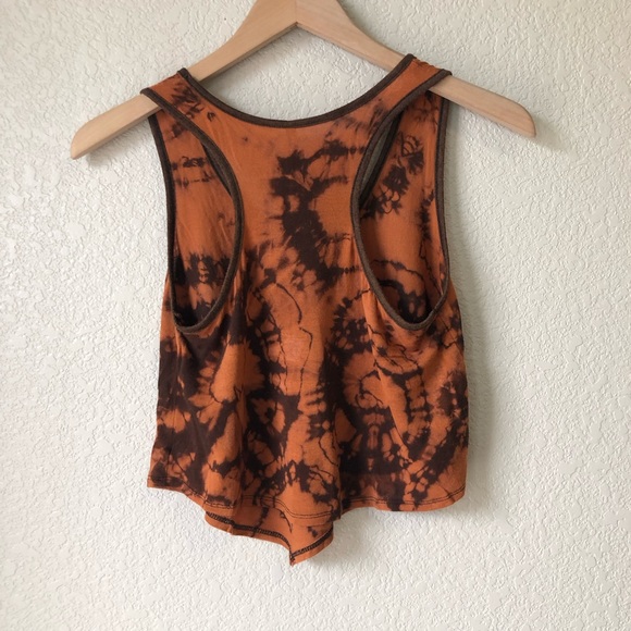 Upcycled bleach dye crop top tank top S - Picture 4 of 4